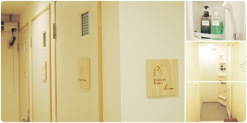 Shared shower rooms of shimanami guesthouse cyclonoie
