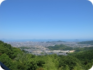 仙遊寺からの今治市街の眺望