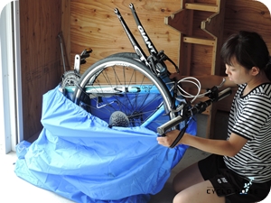 島波海道騎行照片：特殊自行車袋