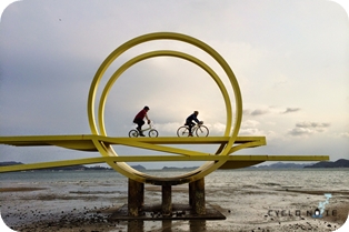 Picture of Shimanami kaido cycling: Belvedere Setoda works of an art project called Setoda Biennale