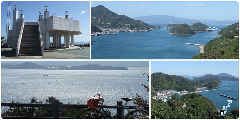 とびしま海道ならではの美しい展望台からの風景