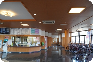 ゆめしま海道生名島の立石港にあるレンタサイクルターミナル