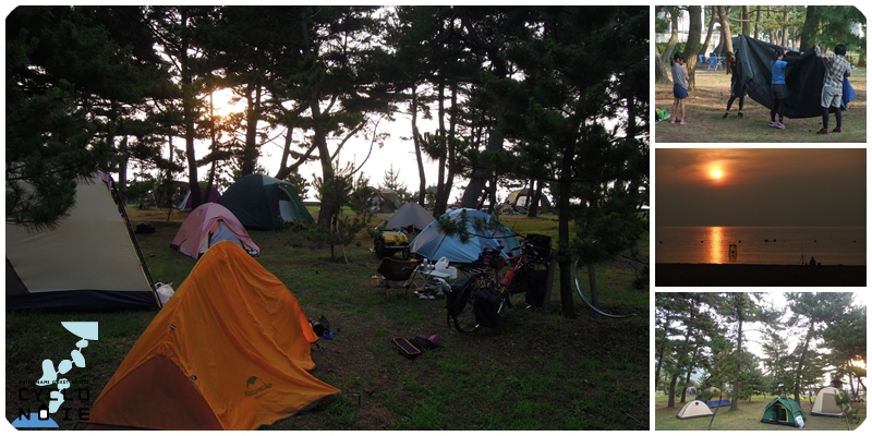 ゆめしま海道サイクリング：上島町のキャンプ場