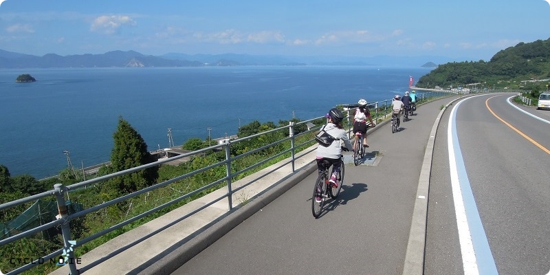 とびしま海道のサイクリング風景