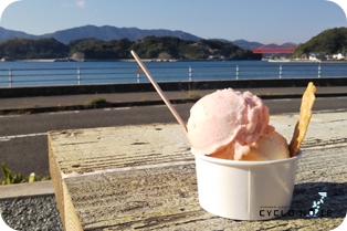 しまなみ海道サイクリング：向島のtsubuta SANK!で手作りアイスクリーム