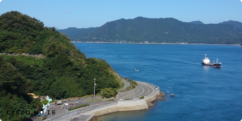 しまなみ海道のサイクリング風景