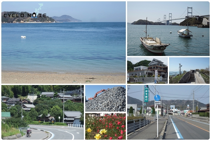 しまなみ海道原付バイク旅：大島をツーリングするイメージ